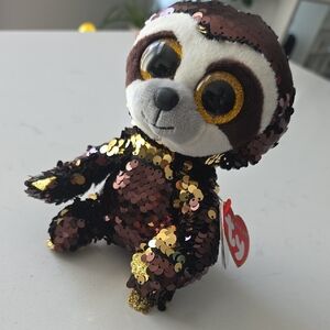 Ty Sparkling Sequin Sloth Plush